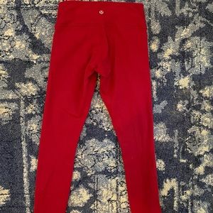 Lululemon red leggings